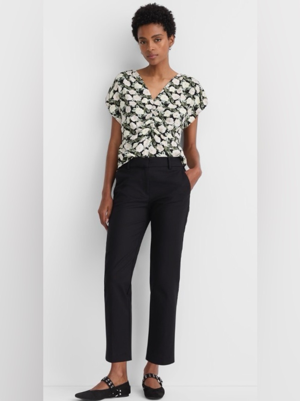 Loft Riviera Slim Pants in Doubleweave